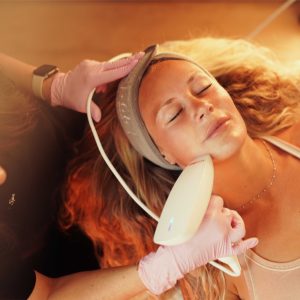 woman getting laser hair removal in Bend, Oregon